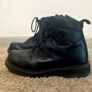 Harley- Davidson Lensfield 5" Leather Lace Riding Boots